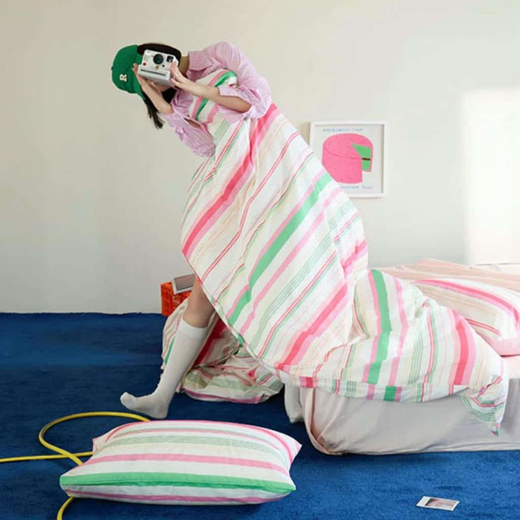 Cheerful Striped Duvet Cover