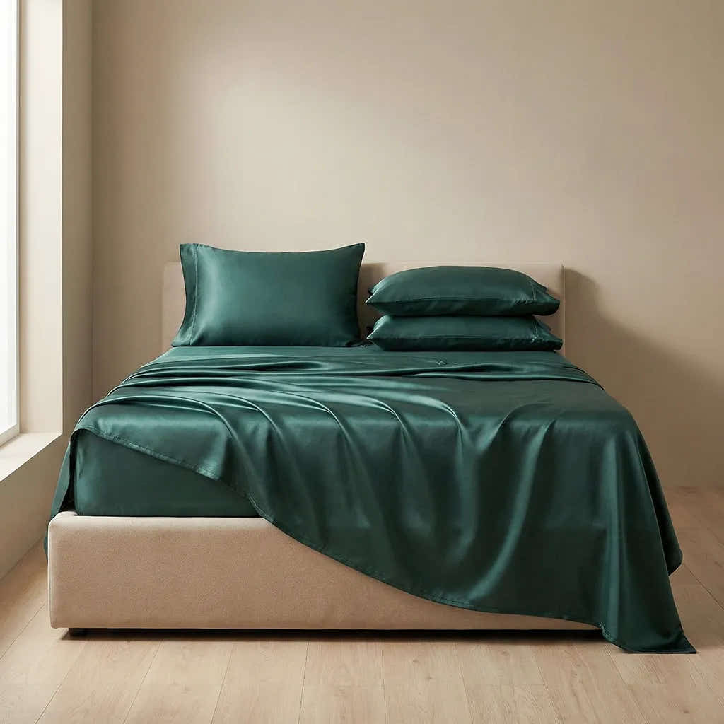 Emerald 22 Momme Silk Flat Sheet