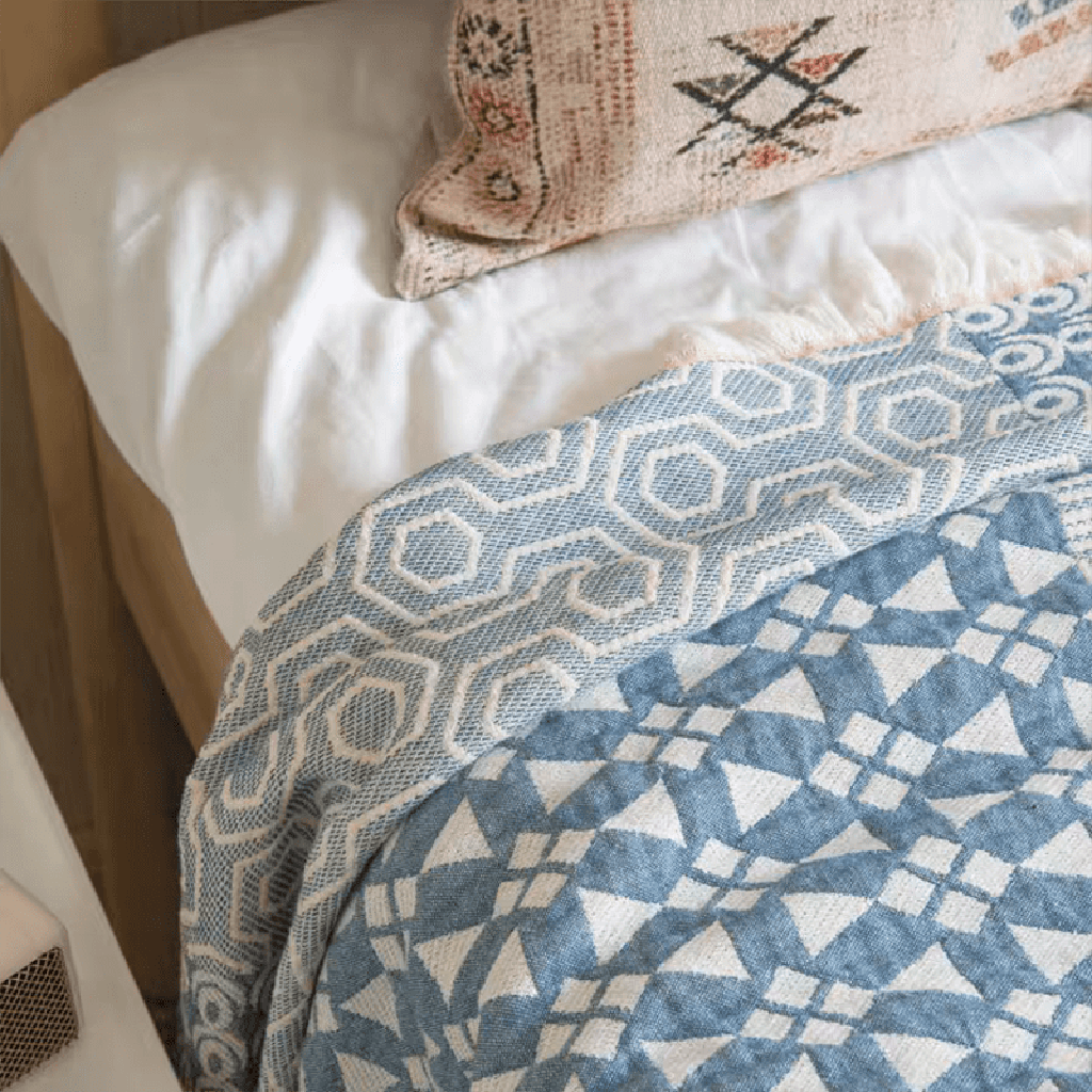 Farmhouse Patchwork Style Blanket