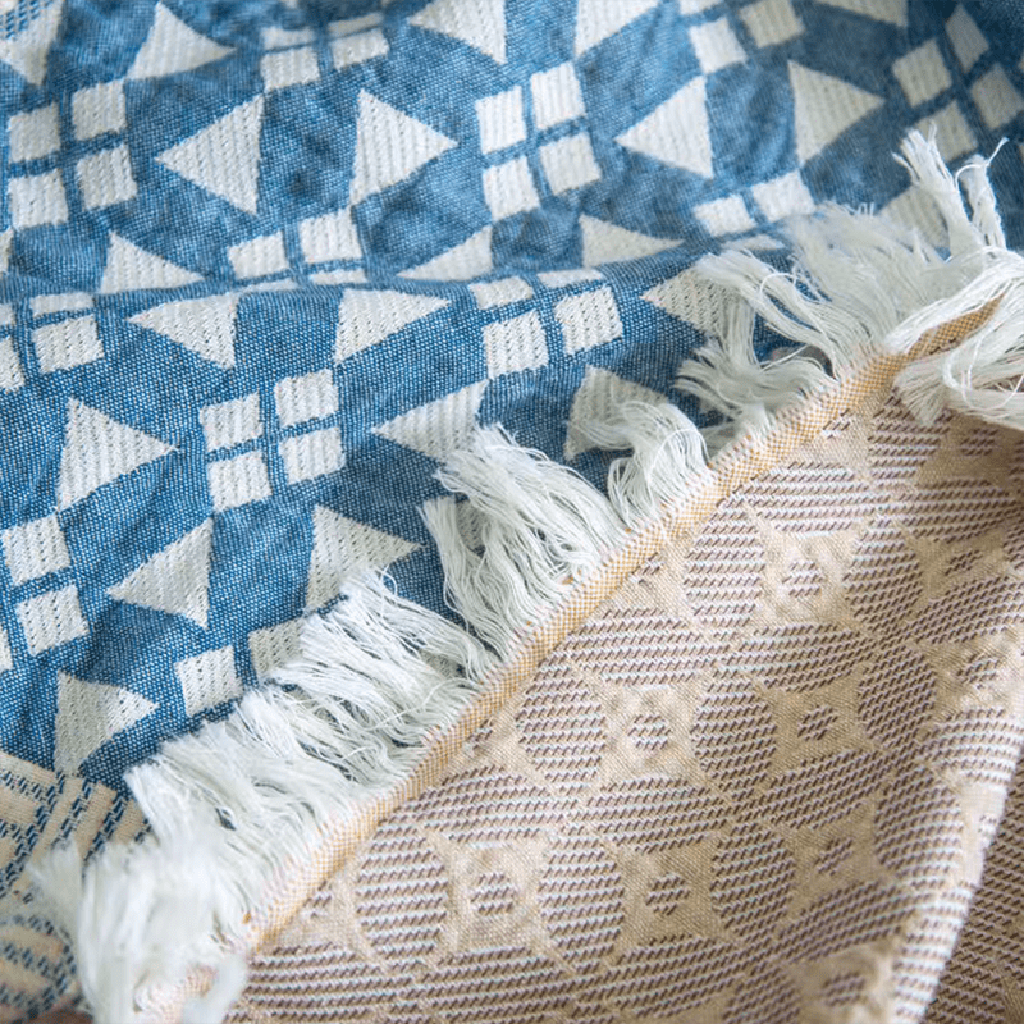 Farmhouse Patchwork Style Blanket