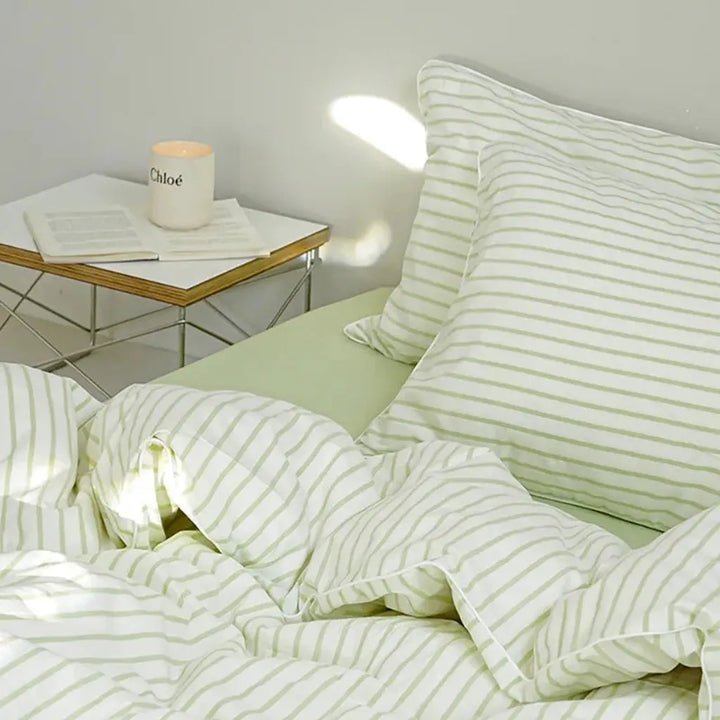 Fresh Striped Duvet Cover Set