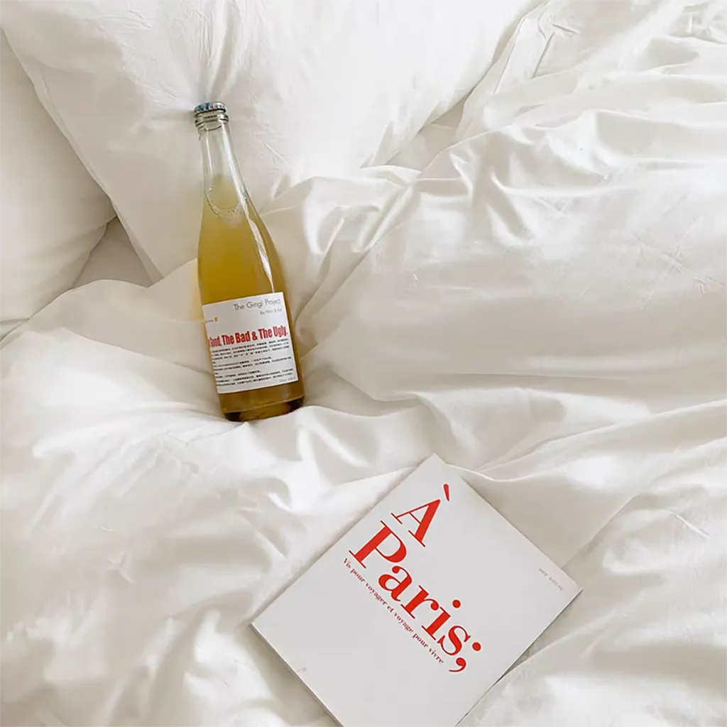 Minimalist Organic Percale Cotton Duvet Cover Set