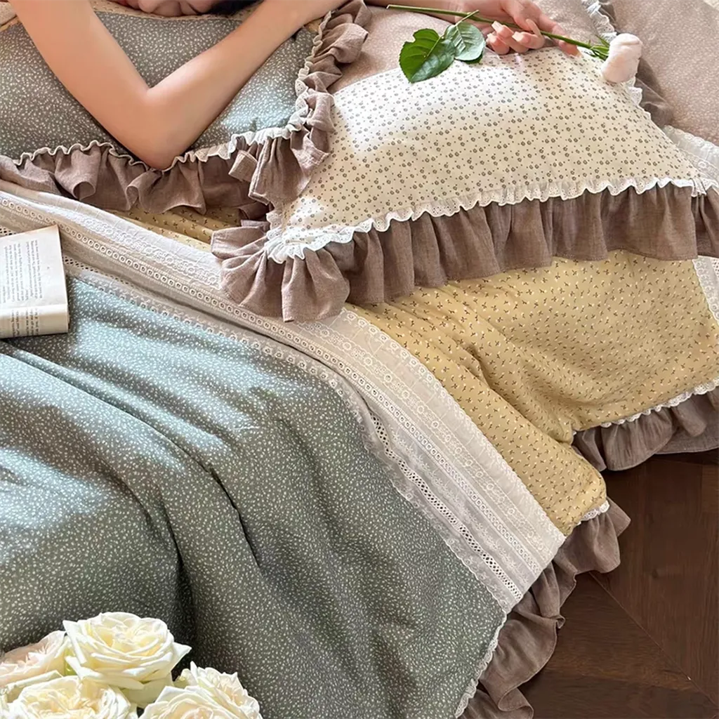 Rustic Handmade Patchwork Bedding Set