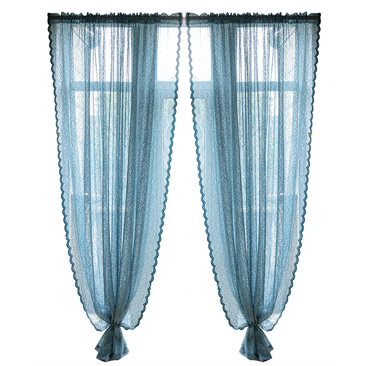 Scallpoed Lace Sheer Curtain