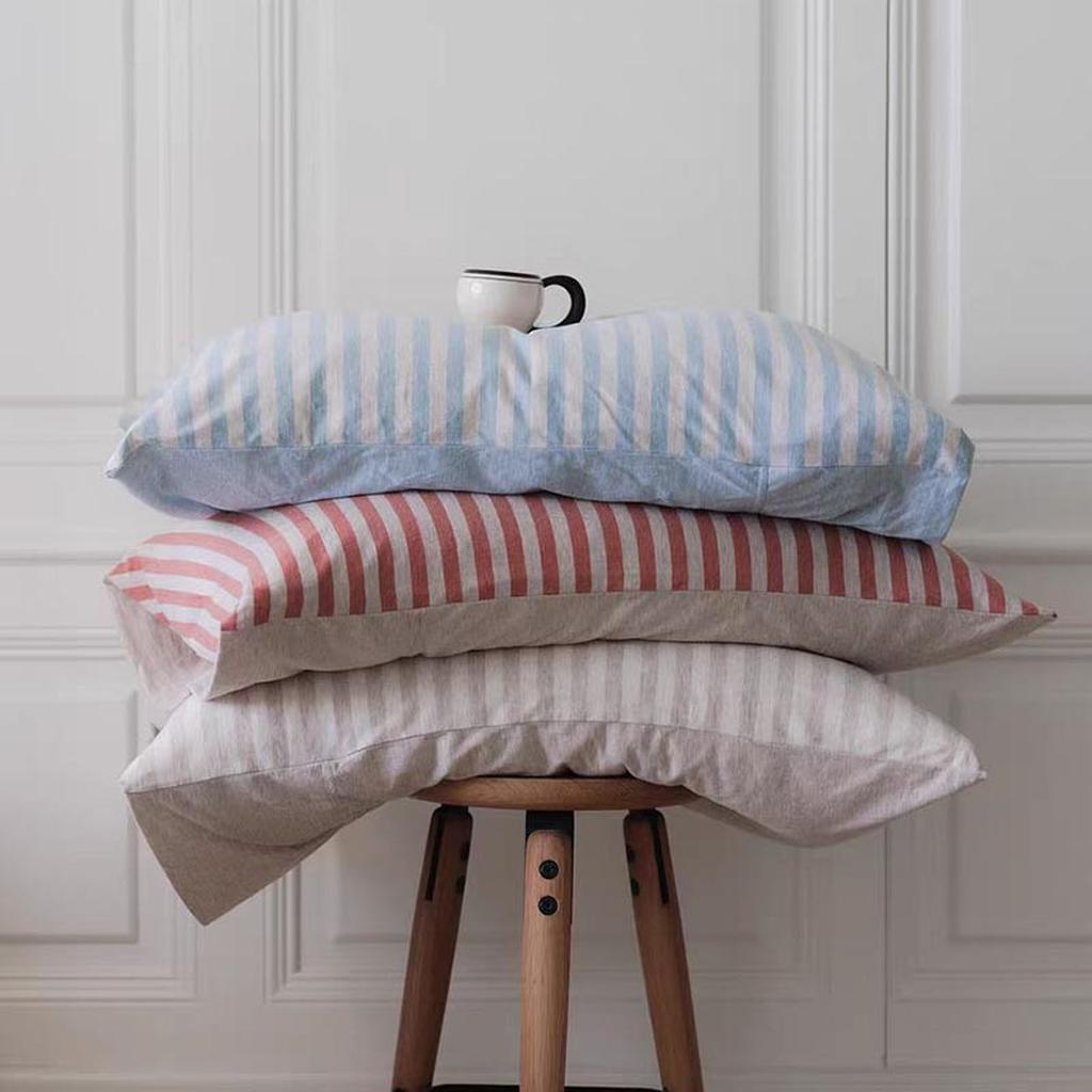 Soft Cotton Striped Pillowcase