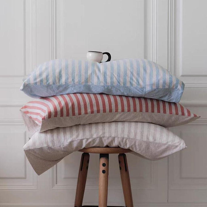 Soft Cotton Striped Pillowcase