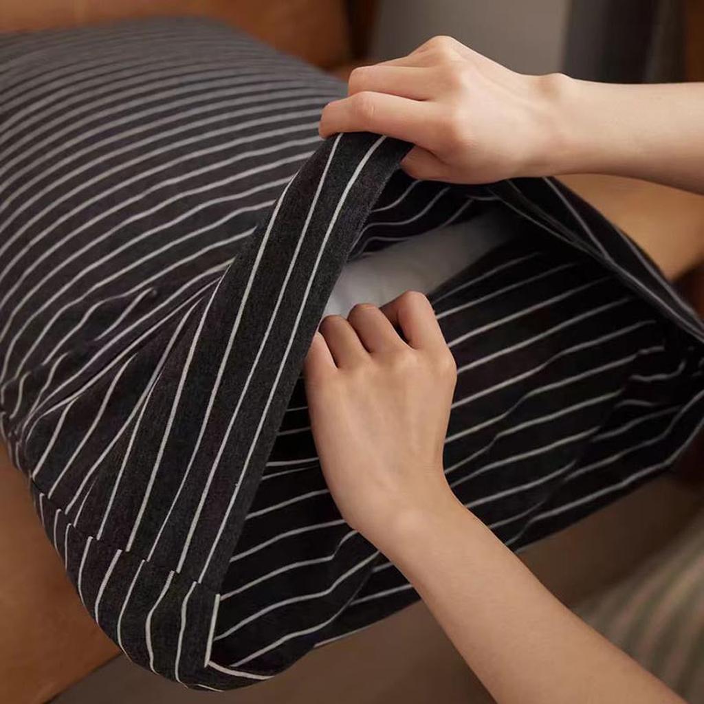 Soft Cotton Striped Pillowcase