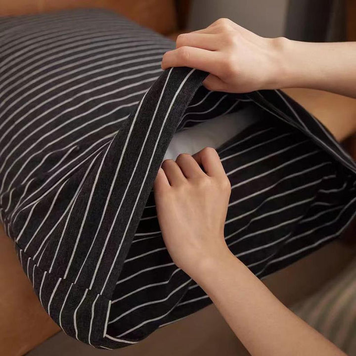 Soft Cotton Striped Pillowcase