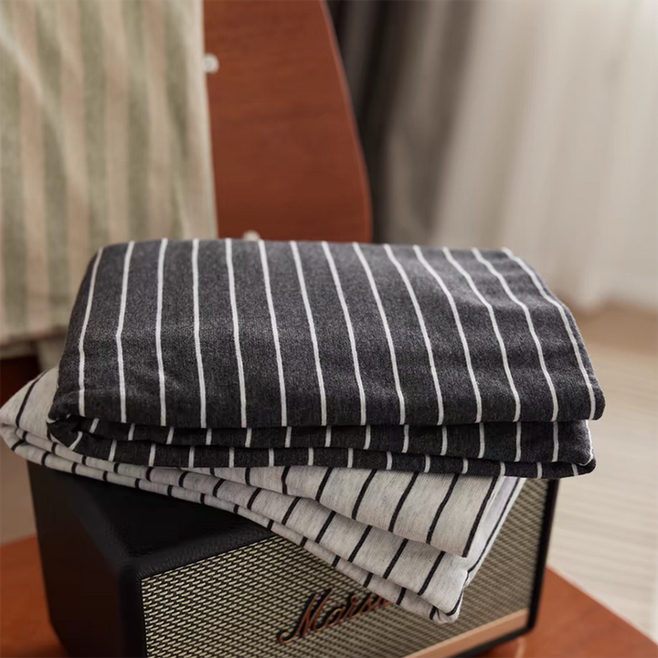 Soft Cotton Striped Pillowcase