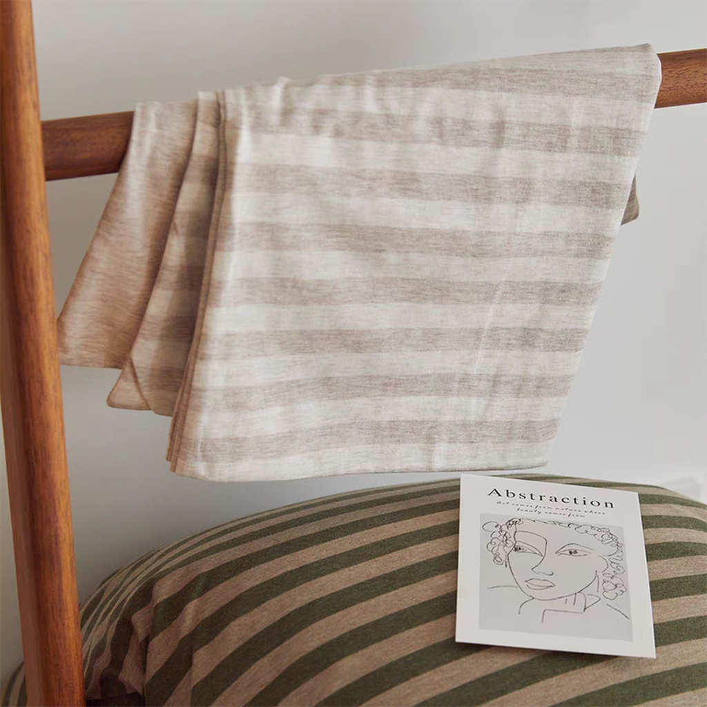 Soft Cotton Striped Pillowcase