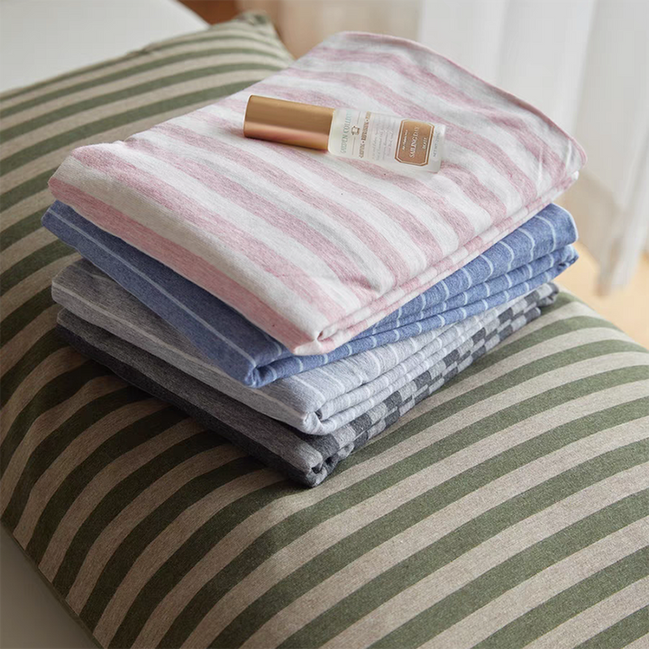 Soft Cotton Striped Pillowcase