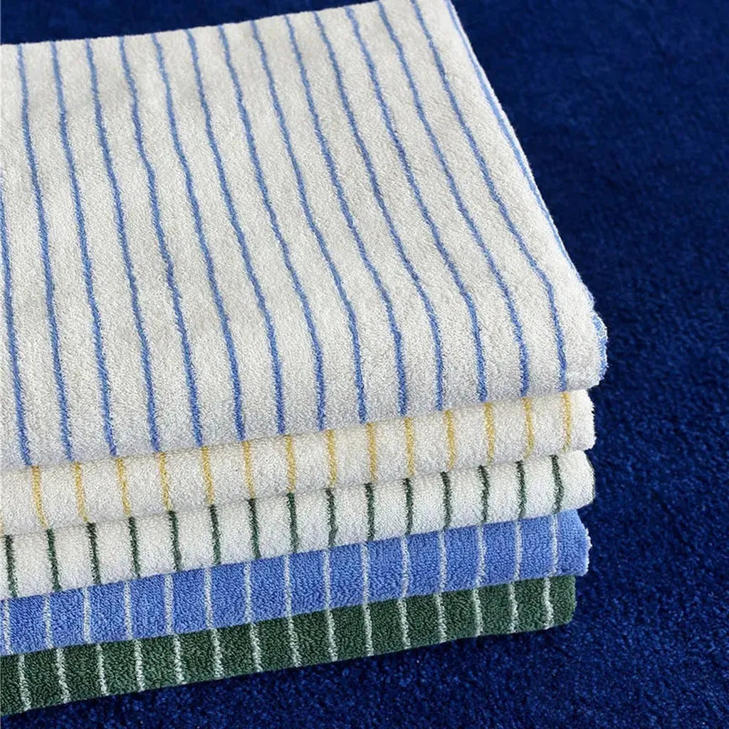 Striped Cotton Terry Towel