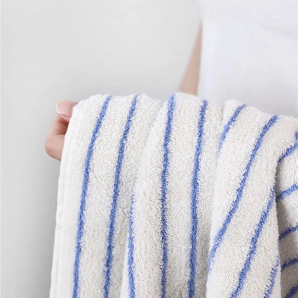 Striped Cotton Terry Towel