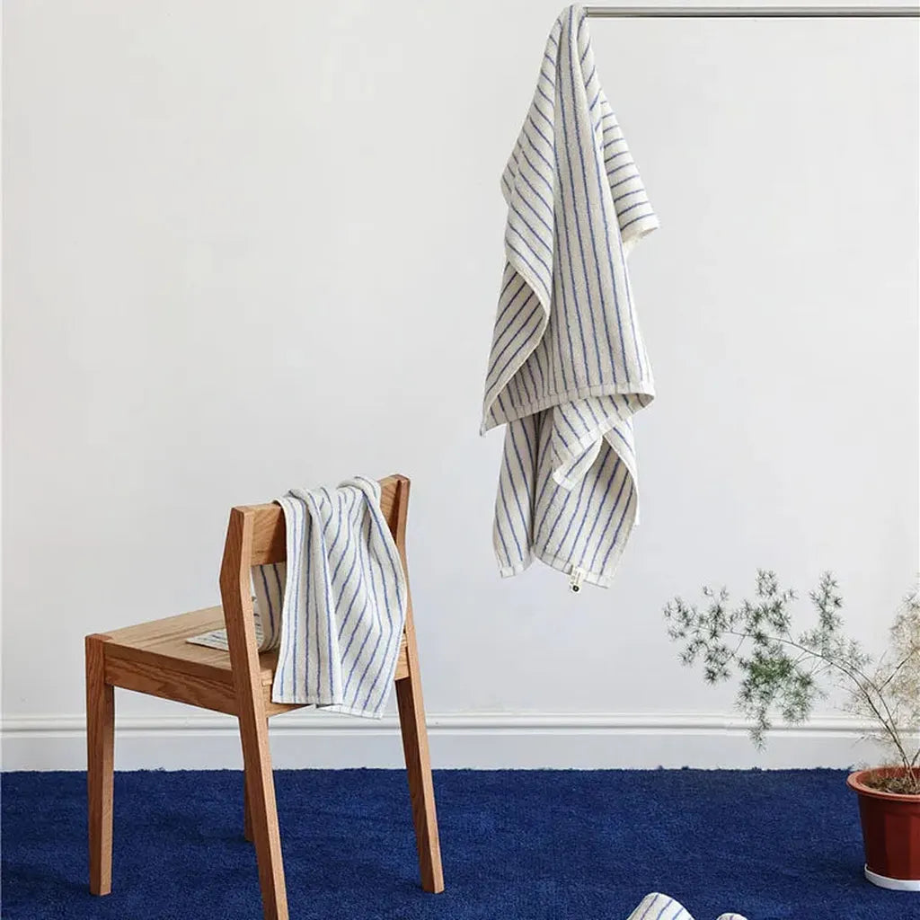 Striped Cotton Terry Towel