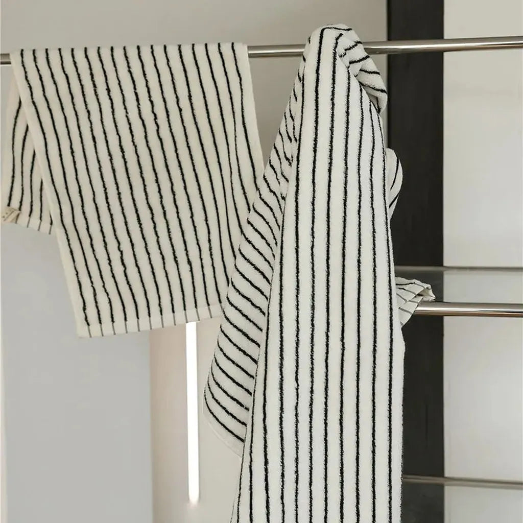 Striped Cotton Terry Towel