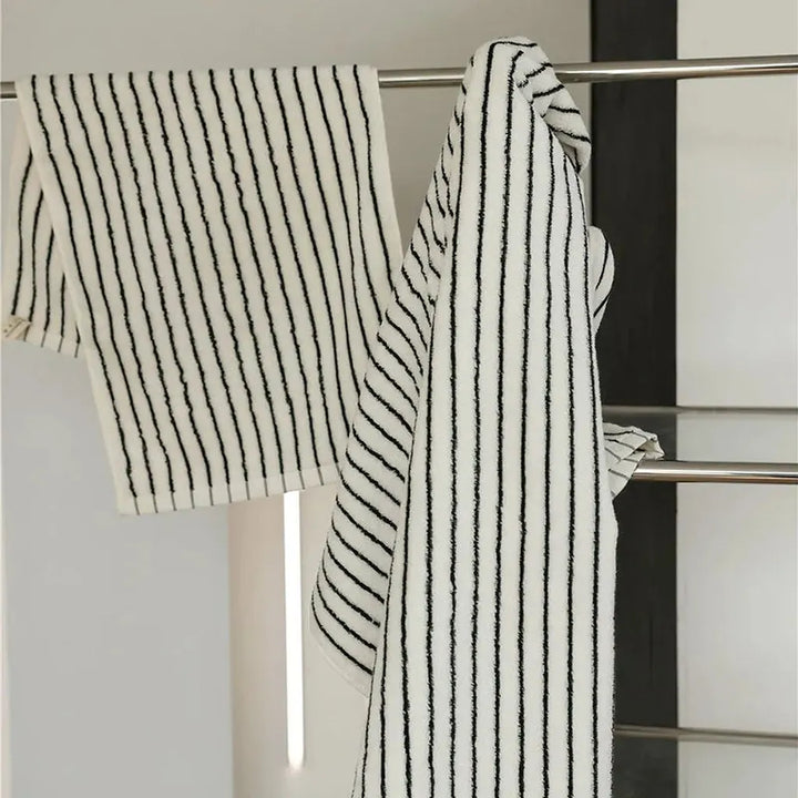 Striped Cotton Terry Towel