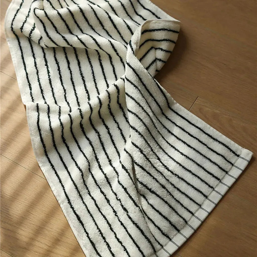 Striped Cotton Terry Towel