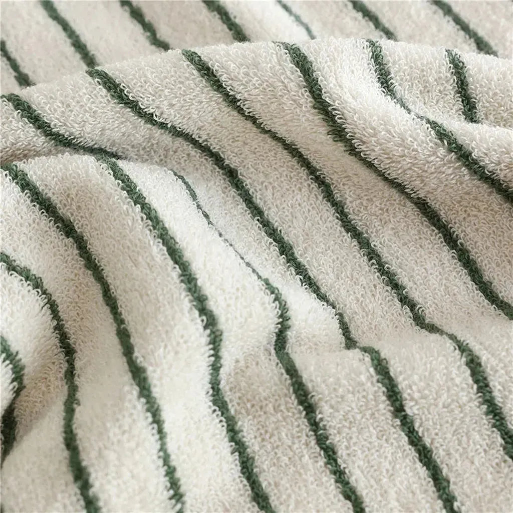 Striped Cotton Terry Towel