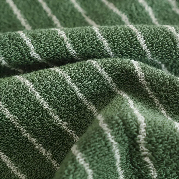 Striped Cotton Terry Towel