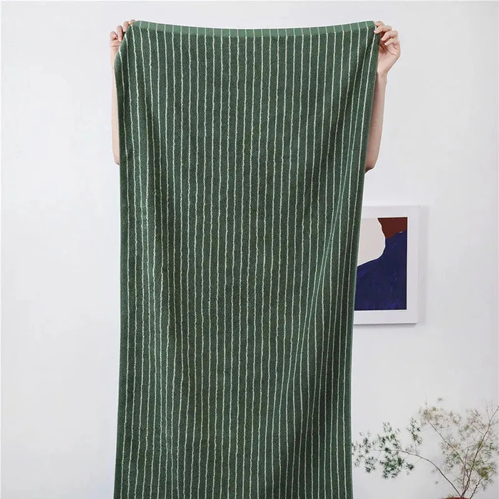 Striped Cotton Terry Towel