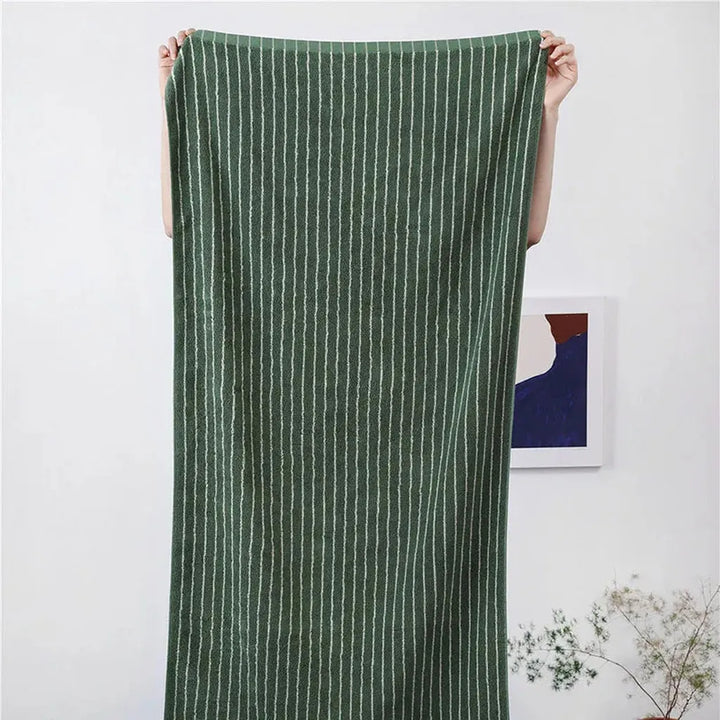Striped Cotton Terry Towel
