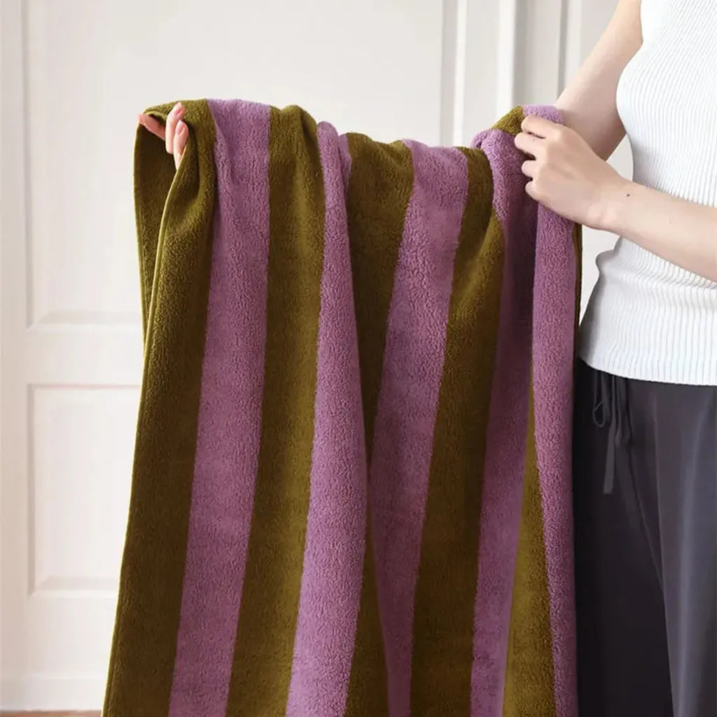 Striped Cotton Terry Towel