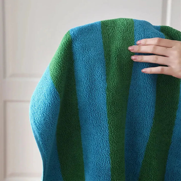 Striped Cotton Terry Towel