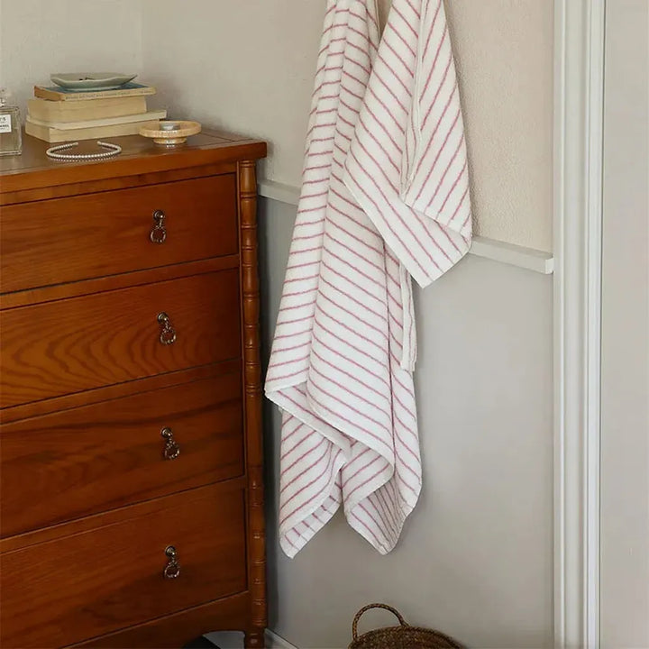 Striped Cotton Terry Towel