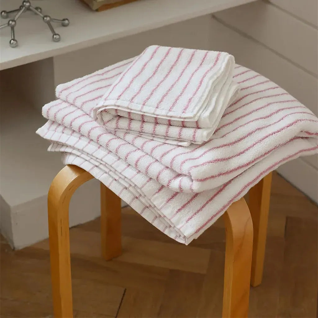 Striped Cotton Terry Towel