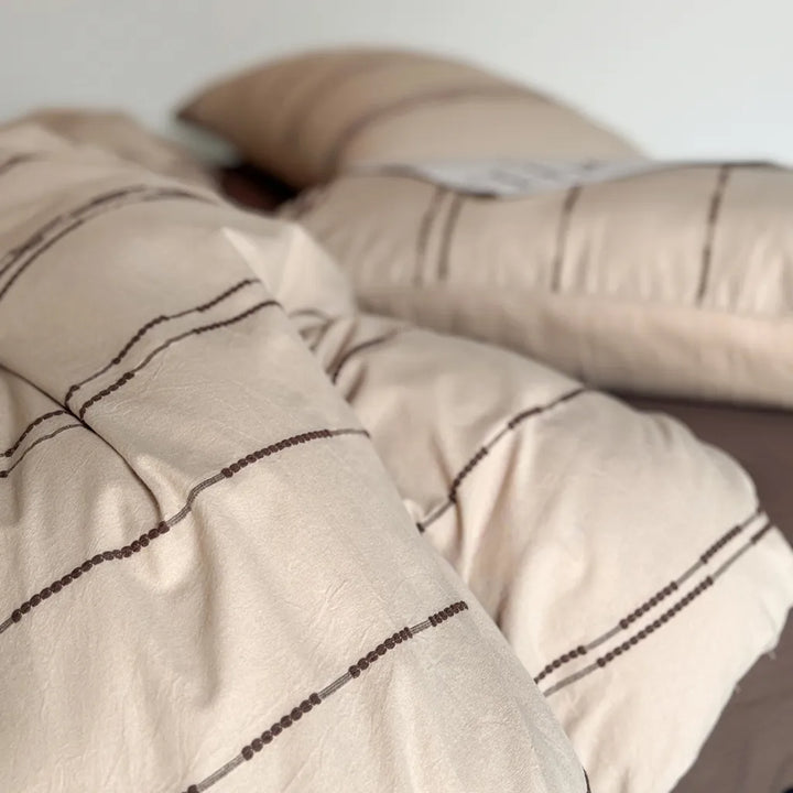 Sunset Striped Jacquard Bedding Set