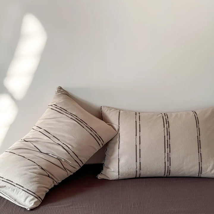 Sunset Striped Jacquard Bedding Set