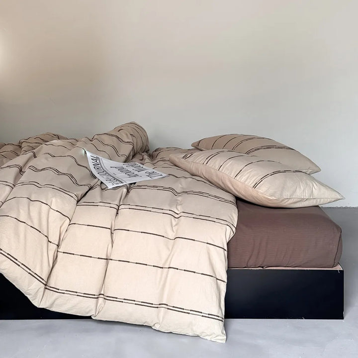 Sunset Striped Jacquard Bedding Set