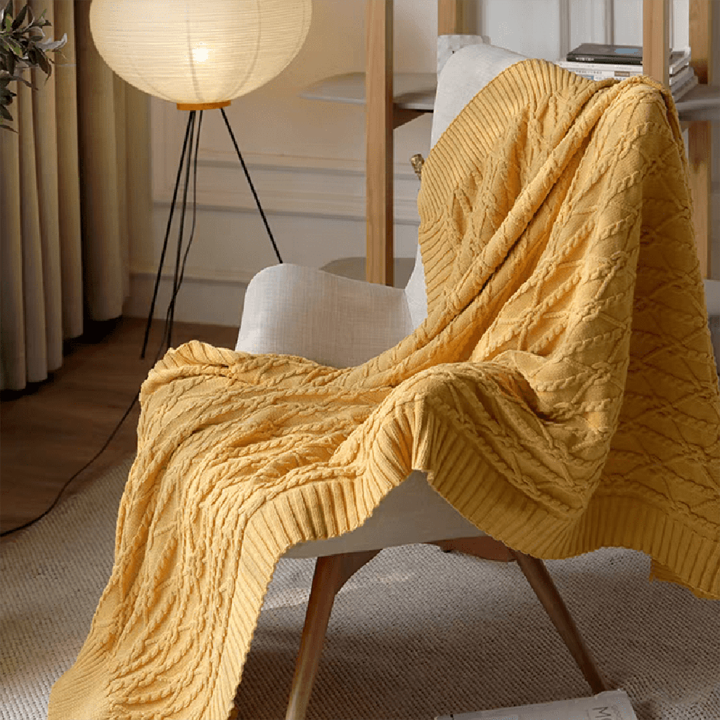 Twist Jacquard Throw Blanket