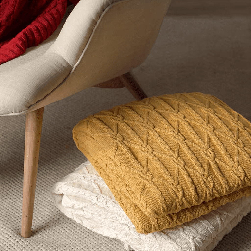 Twist Jacquard Throw Blanket