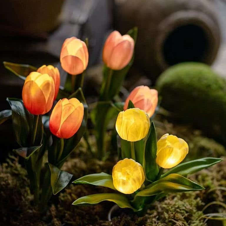 Artificial Tulip Flower Night Light Ambient Lamp