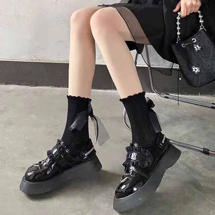 Black Bow Socks