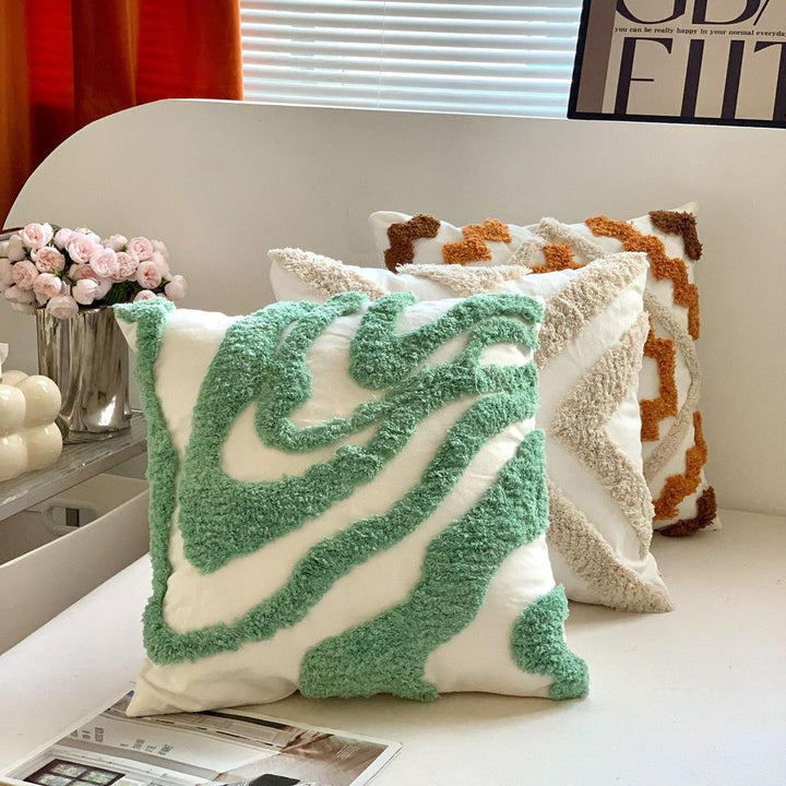 Bohemian Tufted Cotton Canvas Thick Yarn Sofa Cushion