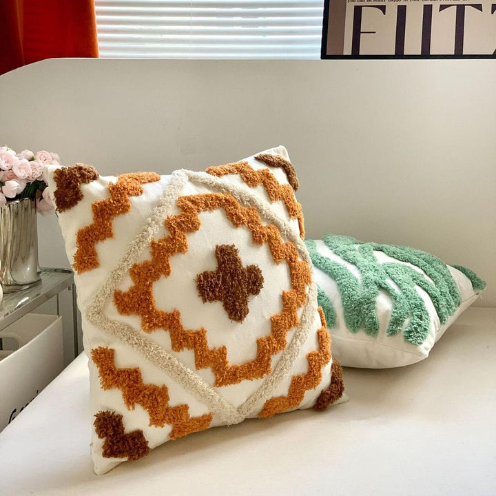 Bohemian Tufted Cotton Canvas Thick Yarn Sofa Cushion