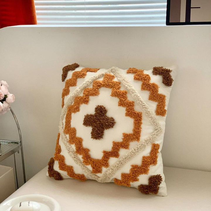 Bohemian Tufted Cotton Canvas Thick Yarn Sofa Cushion