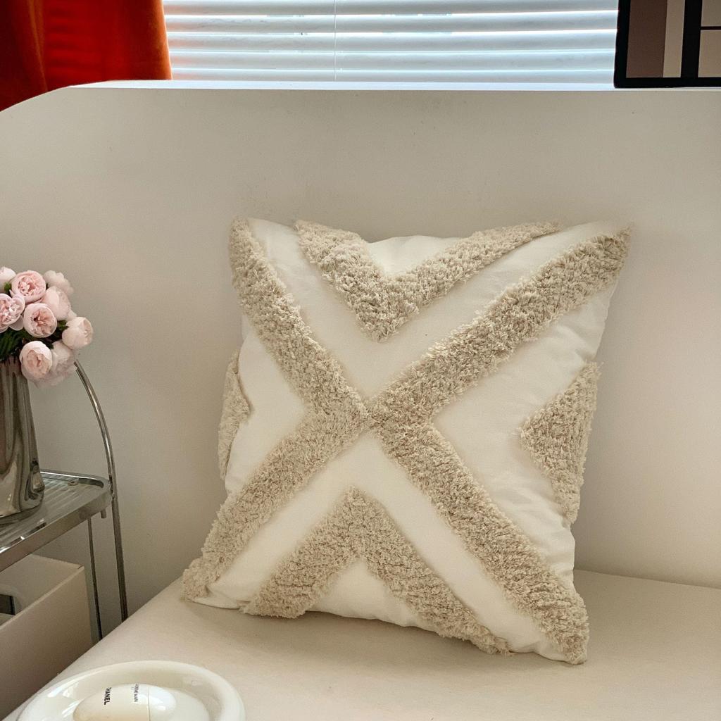 Bohemian Tufted Cotton Canvas Thick Yarn Sofa Cushion