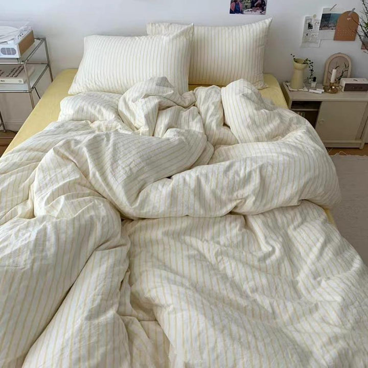 Coastal Stripes Duvet Cover - Yellow