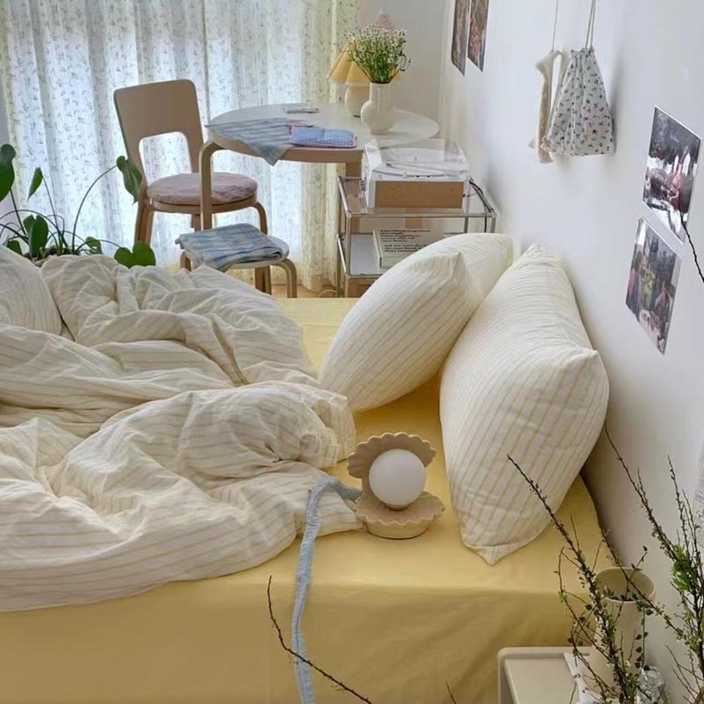 Coastal Stripes Duvet Cover - Yellow