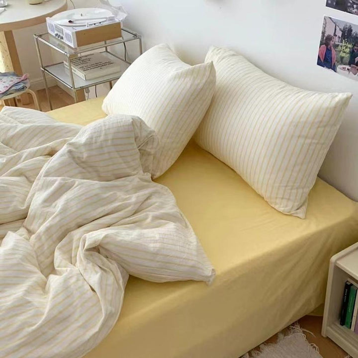 Coastal Stripes Duvet Cover - Yellow