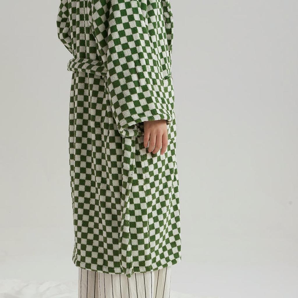 Cotton Gingham Bathrobe - 5 Colors