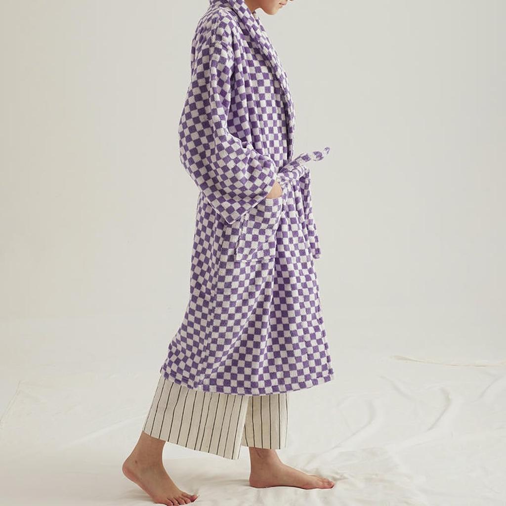 Cotton Gingham Bathrobe - 5 Colors