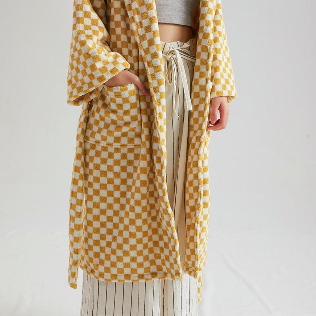 Cotton Gingham Bathrobe - 5 Colors