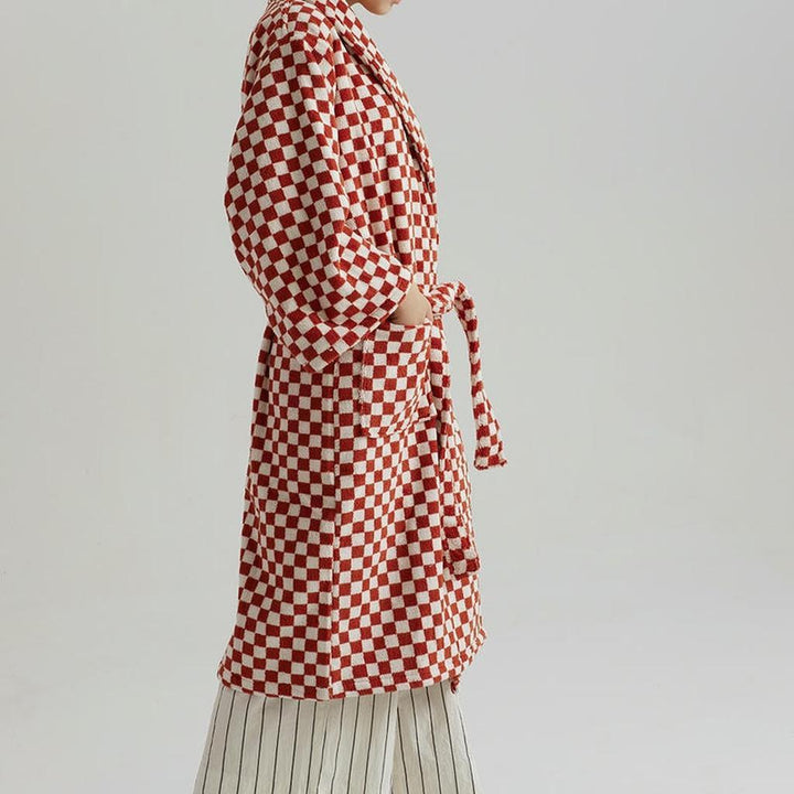 Cotton Gingham Bathrobe - 5 Colors