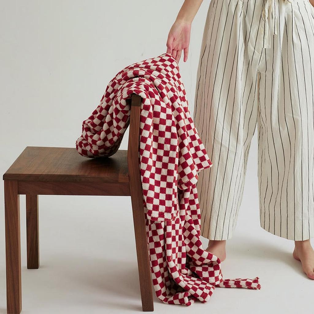 Cotton Gingham Bathrobe - 5 Colors