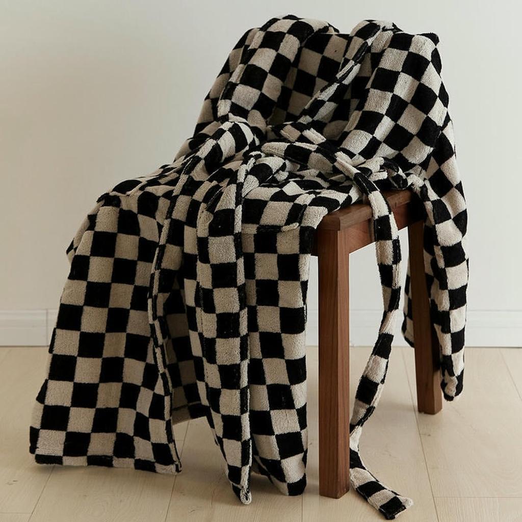Cotton Gingham Bathrobe - 5 Colors