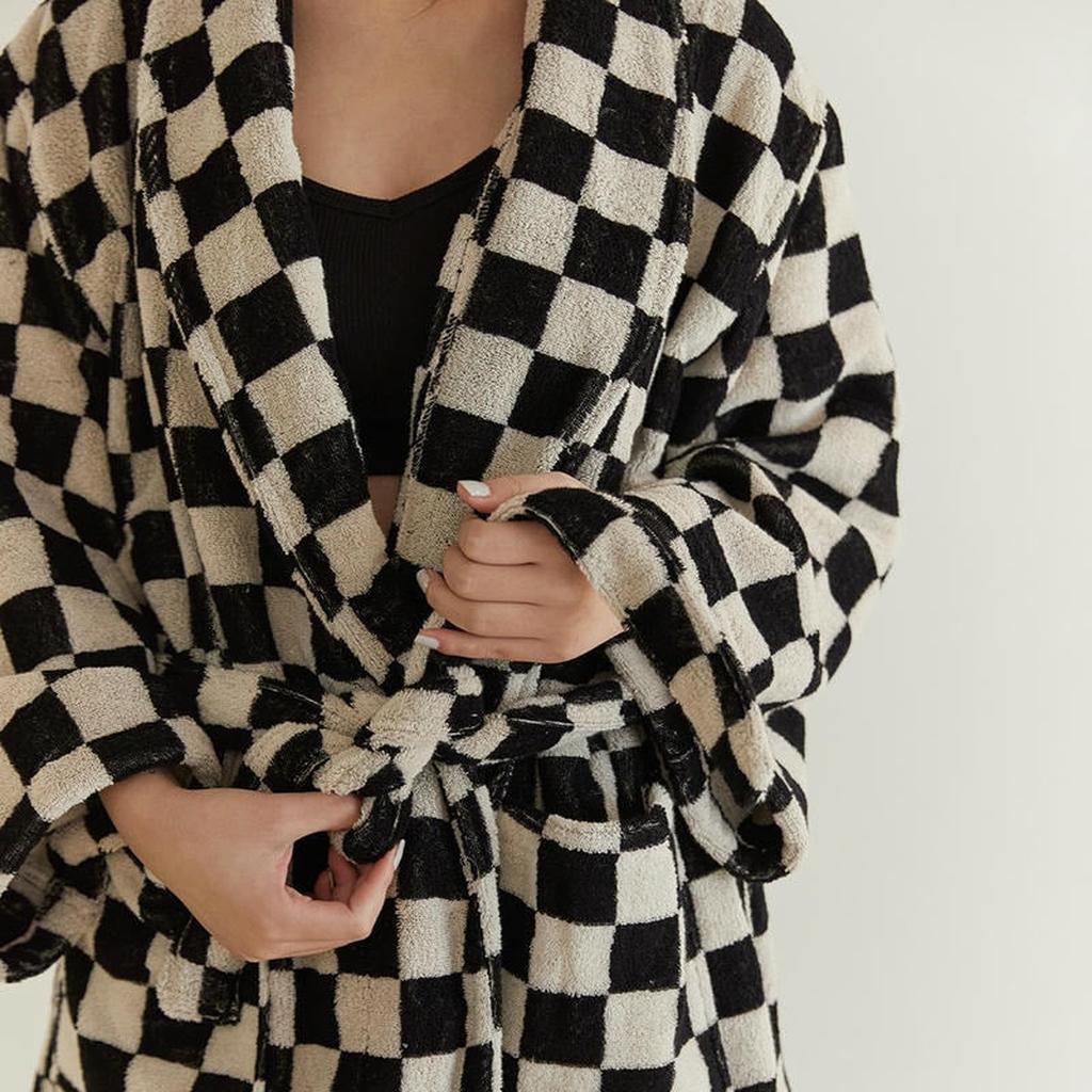 Cotton Gingham Bathrobe - 5 Colors